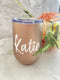 Personalised Stainless Steel Coffee Tumbler - Rose Gold