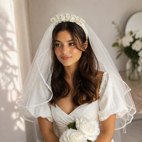 Bride Headband and Veil