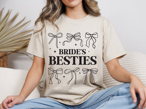 Bride and Bride's Bestie Tshirt - Matching Party Tees