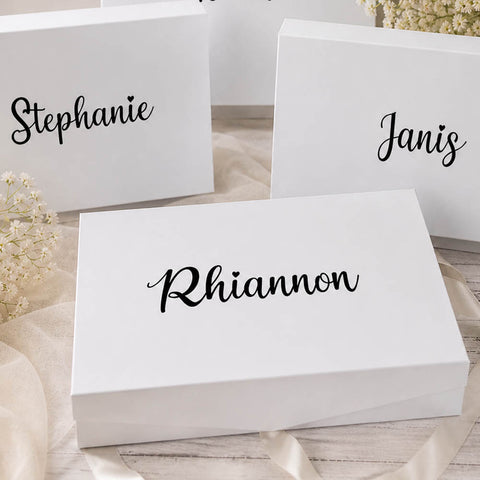 Gift Box - Plain or Personalised - White