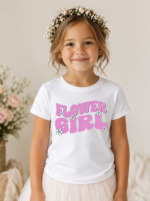 Flower Girl Tshirt - Front only