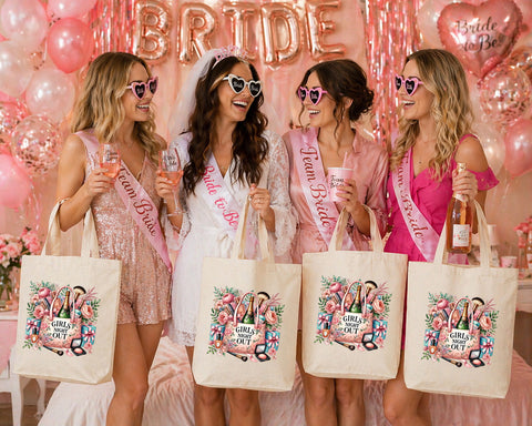 Personalised Large Tote Canvas Bag - Girls Night Out