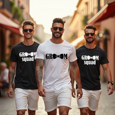Printed Tshirt - Grooms Party - Squad