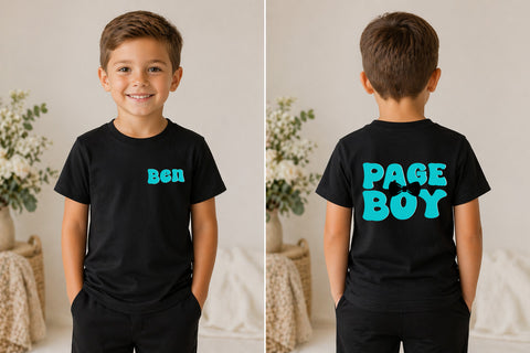 Page Boy Tshirt - Front and Back