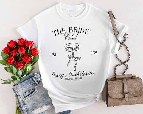Printed Tshirt - The Bride & Bach Club #2