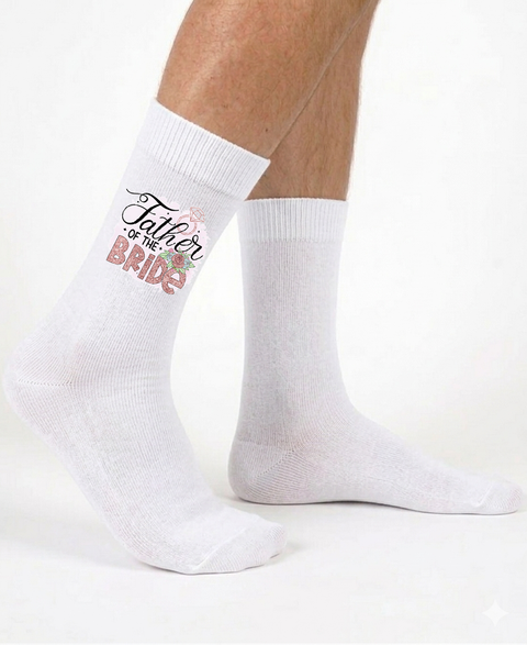 Father of the Bride Socks - Plaque