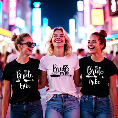 Bride to Be and Tribe Printed Tshirt