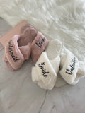 Luxe Fluffy Slippers - White