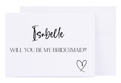 Personalised Card - Will you be my