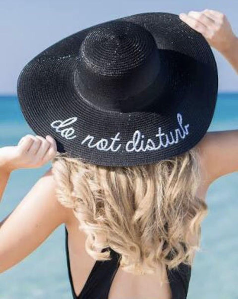 Do Not Disturb Straw Hat