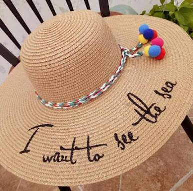 I Want to See the Sea Straw Hat