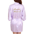Molly Gold Glitter Robe - Maid of Honor - Lilac