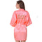 Molly Gold Glitter Robe - Maid of Honor - Pink