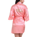 Molly Gold Glitter Robe - Mother of the Bride - Pink
