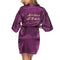 Molly Gold Glitter Robe - Mother of the Bride - Purple