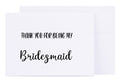Bridal Party Thank You Cards